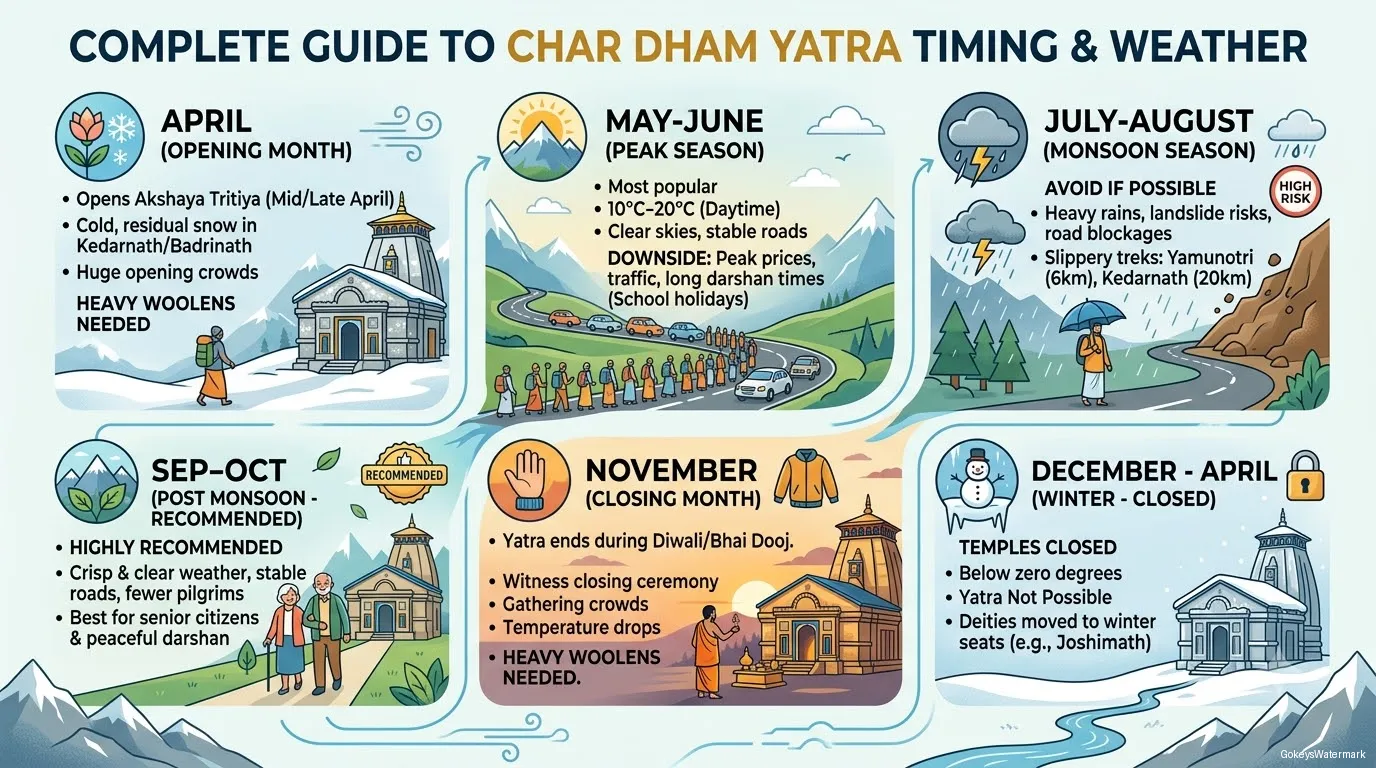 Best time to visit Char Dham Yatra